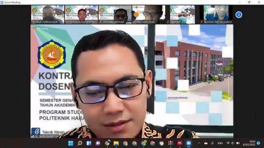DIII PRODI MESIN MELAKUKAN KONTRAK PROGRAM SEMESTER GASAL 2021/2022