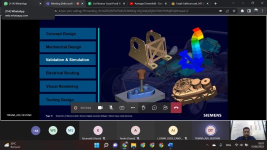WEBINAR PRODI D-3 TEKNIK MESIN DENGAN HITACHI SECARA ONLINE  “SOLUTION SHORTEN THE DESIGN CYCLE WITHOUT SACRIFICING QUALITY”.